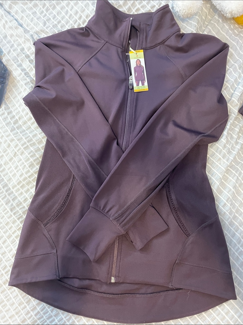 Plum Quarter-Zip Active Jacket with matching pants